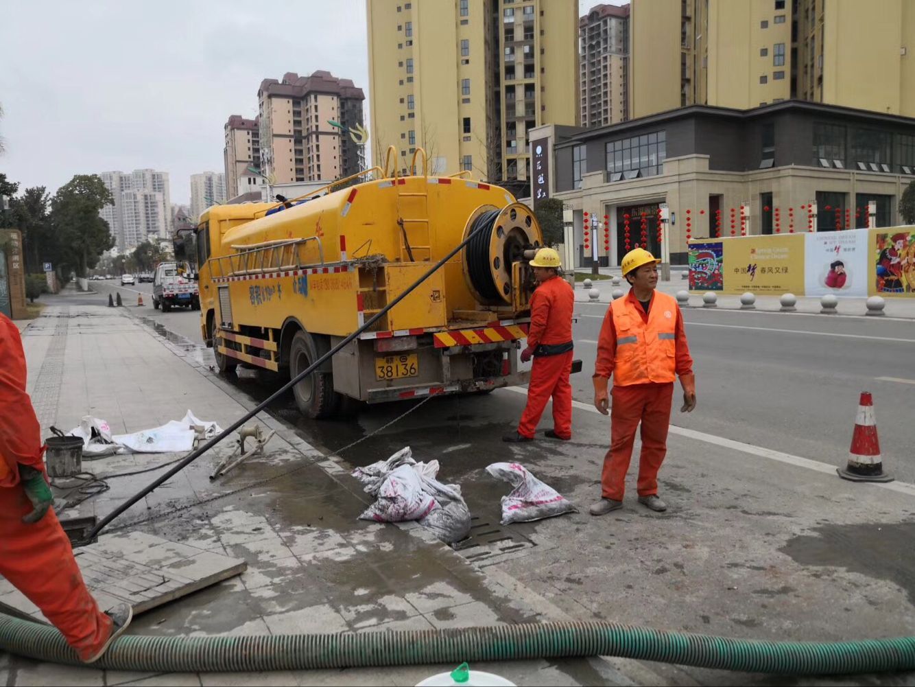 北海街道排污管道清淤-管道清洗