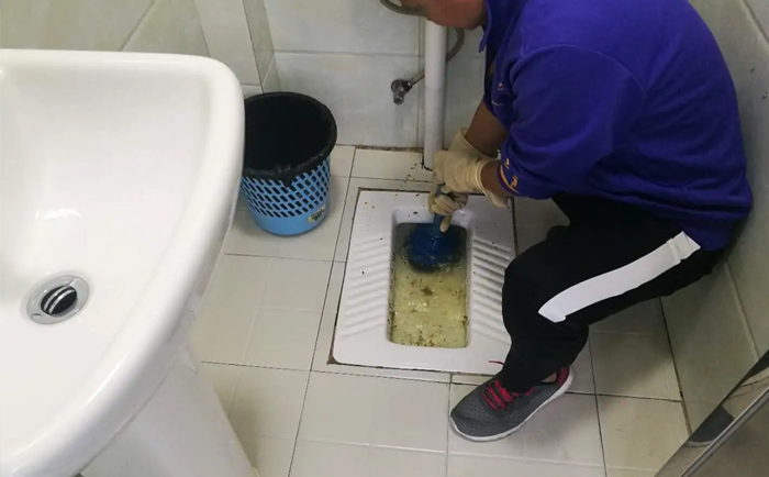 北海街道疏通蹲坑